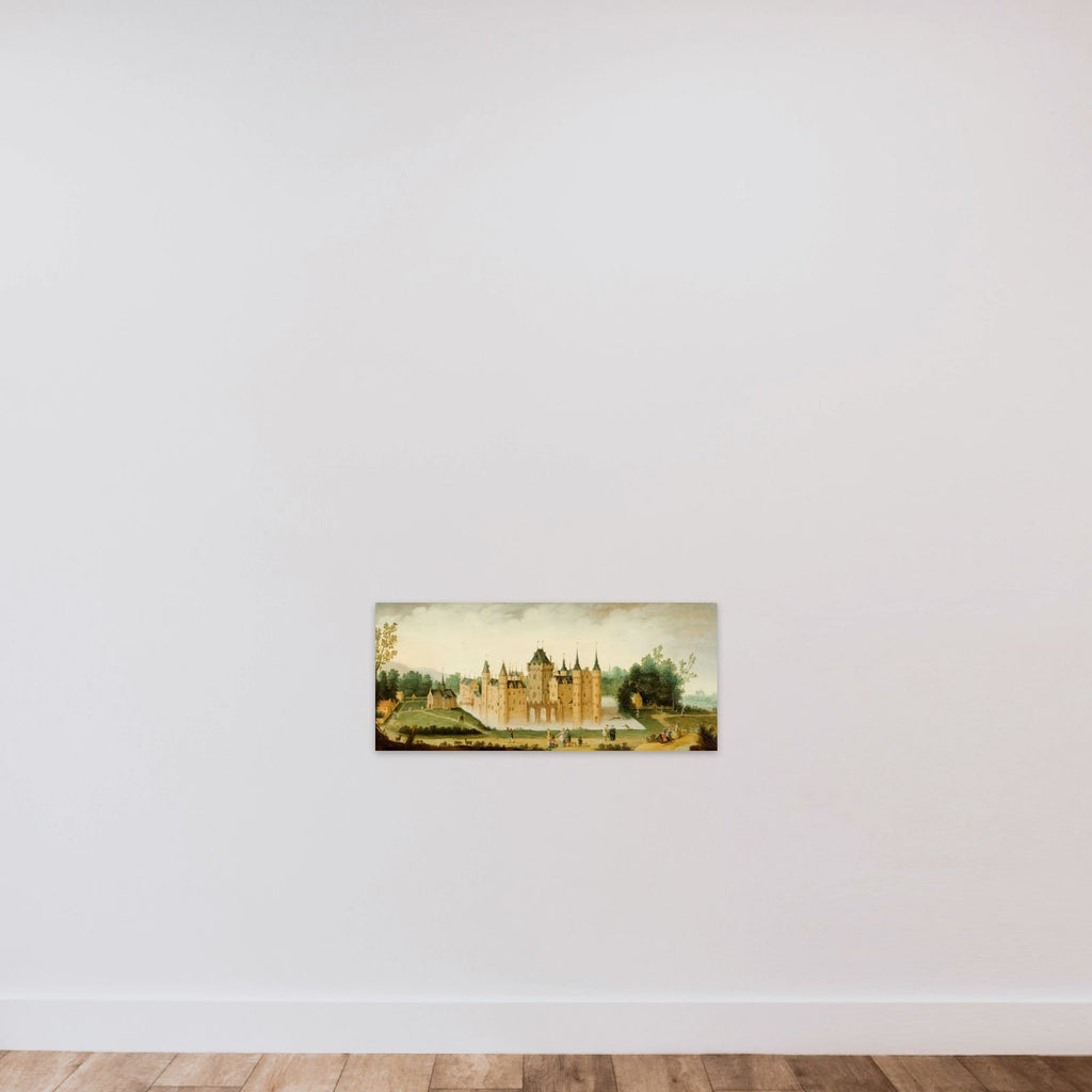 View of the Castle of Egmond aan den Hoef unframed — shown to scale