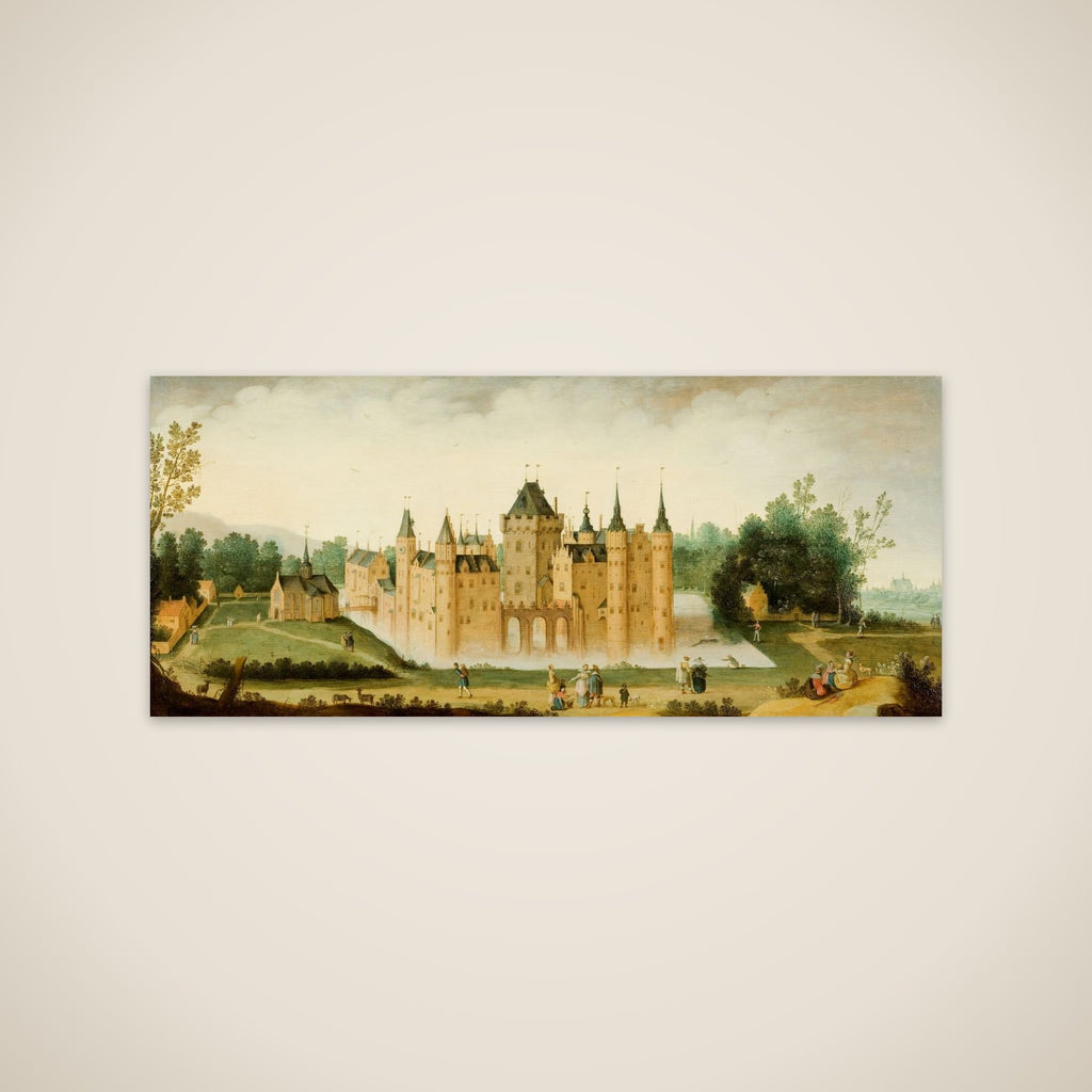 View of the Castle of Egmond aan den Hoef unframed print