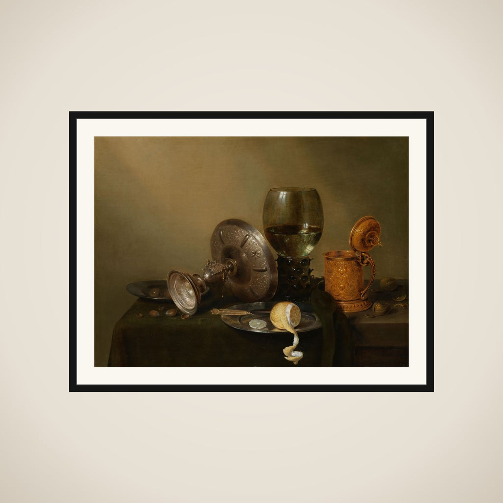 Still life with a Gilded Beer Tankard framed
