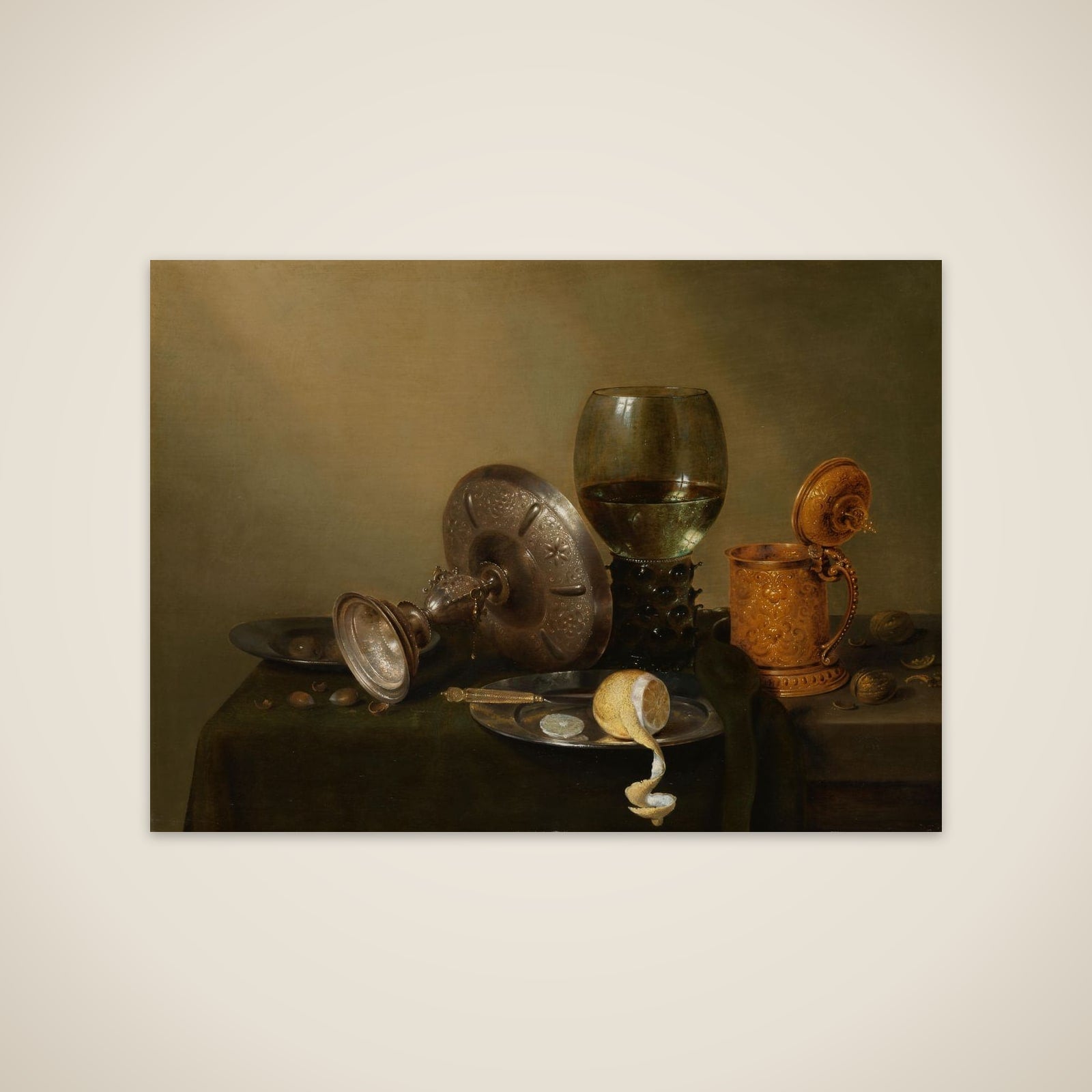 Still life with a Gilded Beer Tankard unframed print