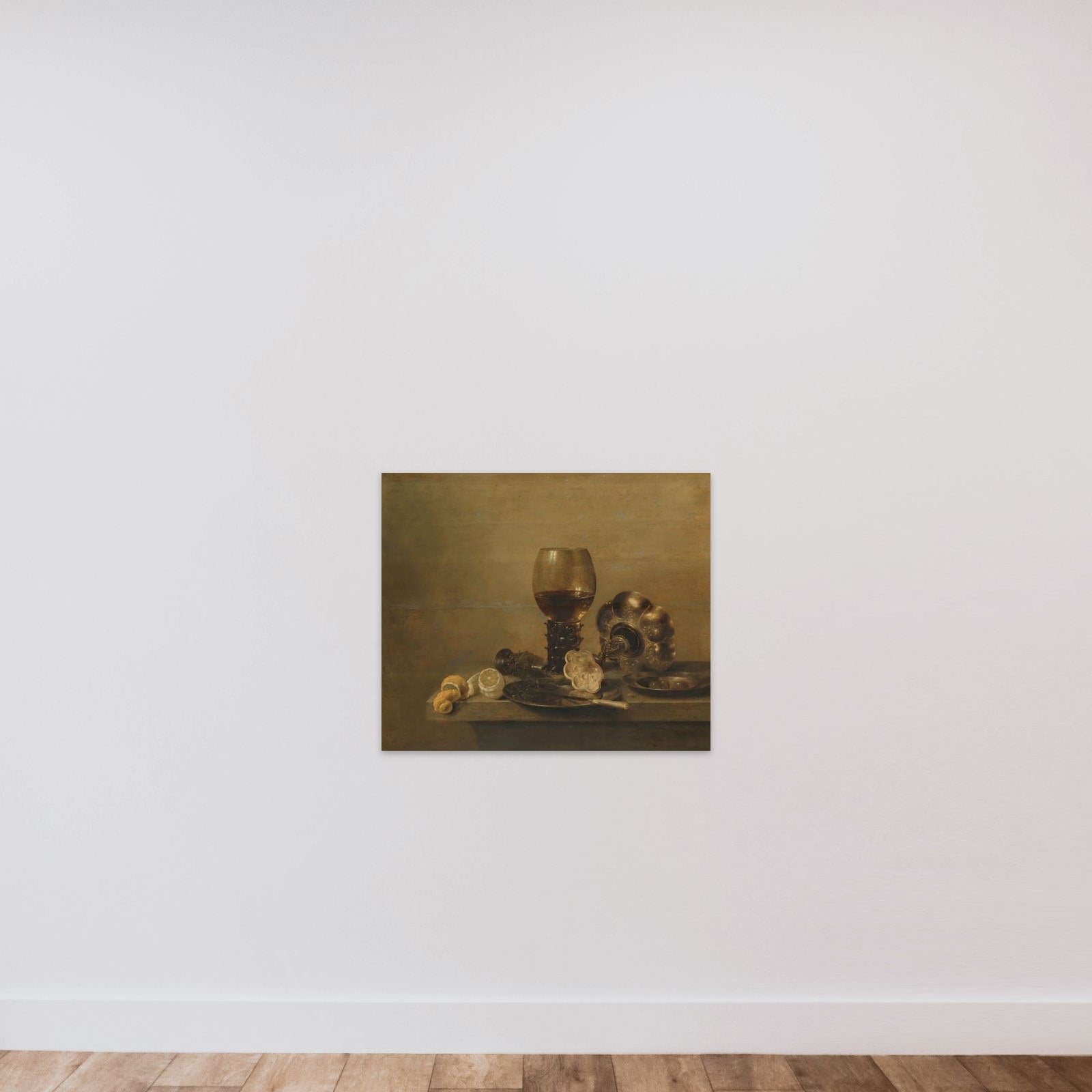 Still Life with a Broken Glass unframed — shown to scale