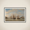 Dutch, English, French and American Squadrons in Japanese Waters during the Expedition led by the French Commander Constant Jaurès, September 1864 framed