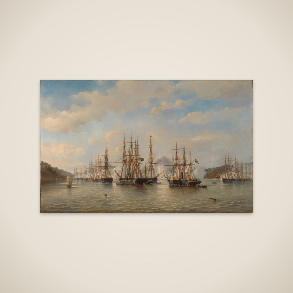 Dutch, English, French and American Squadrons in Japanese Waters during the Expedition led by the French Commander Constant Jaurès, September 1864 unframed print
