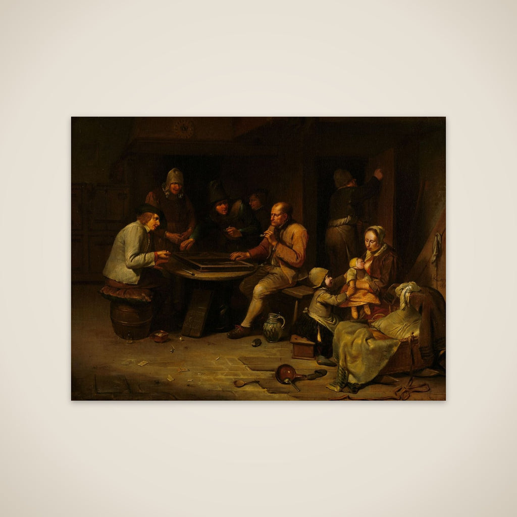 Ann Inn with Backgammon Players unframed print