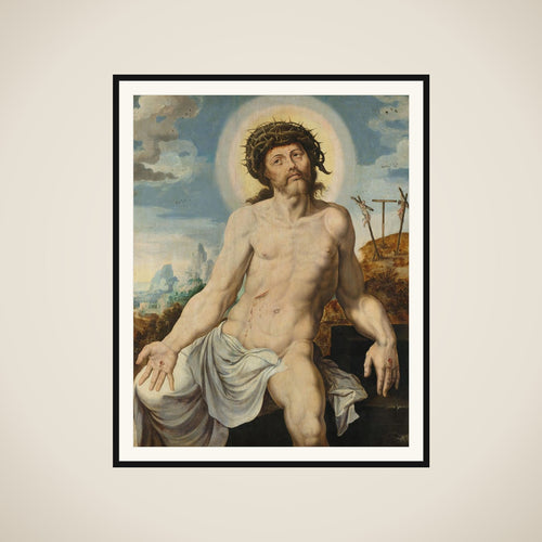 Christ as the Man of Sorrows framed