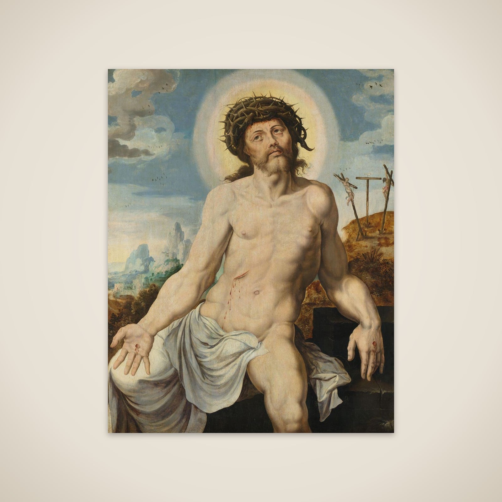 Christ as the Man of Sorrows unframed print