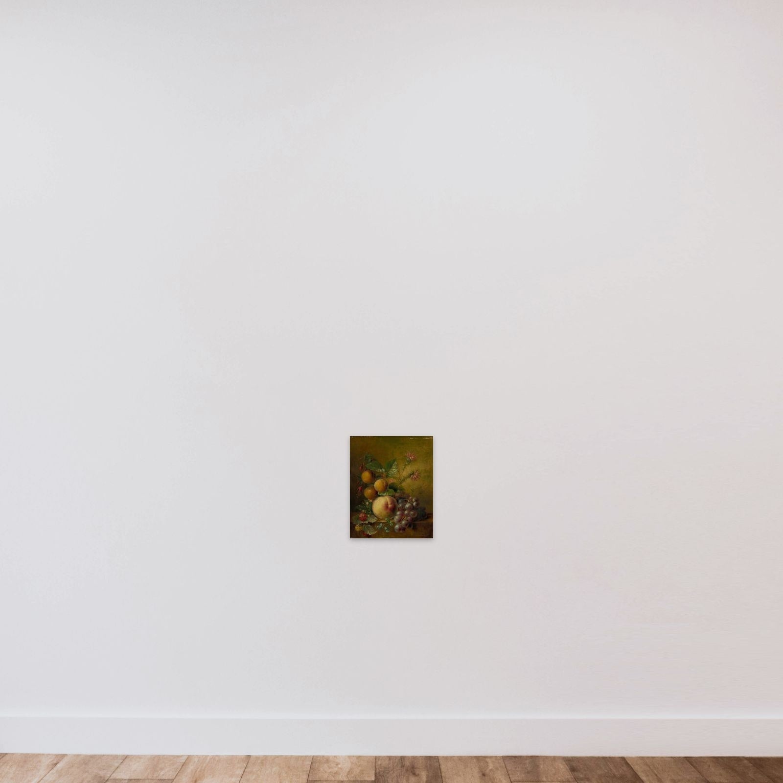Still Life with Fruit unframed — shown to scale