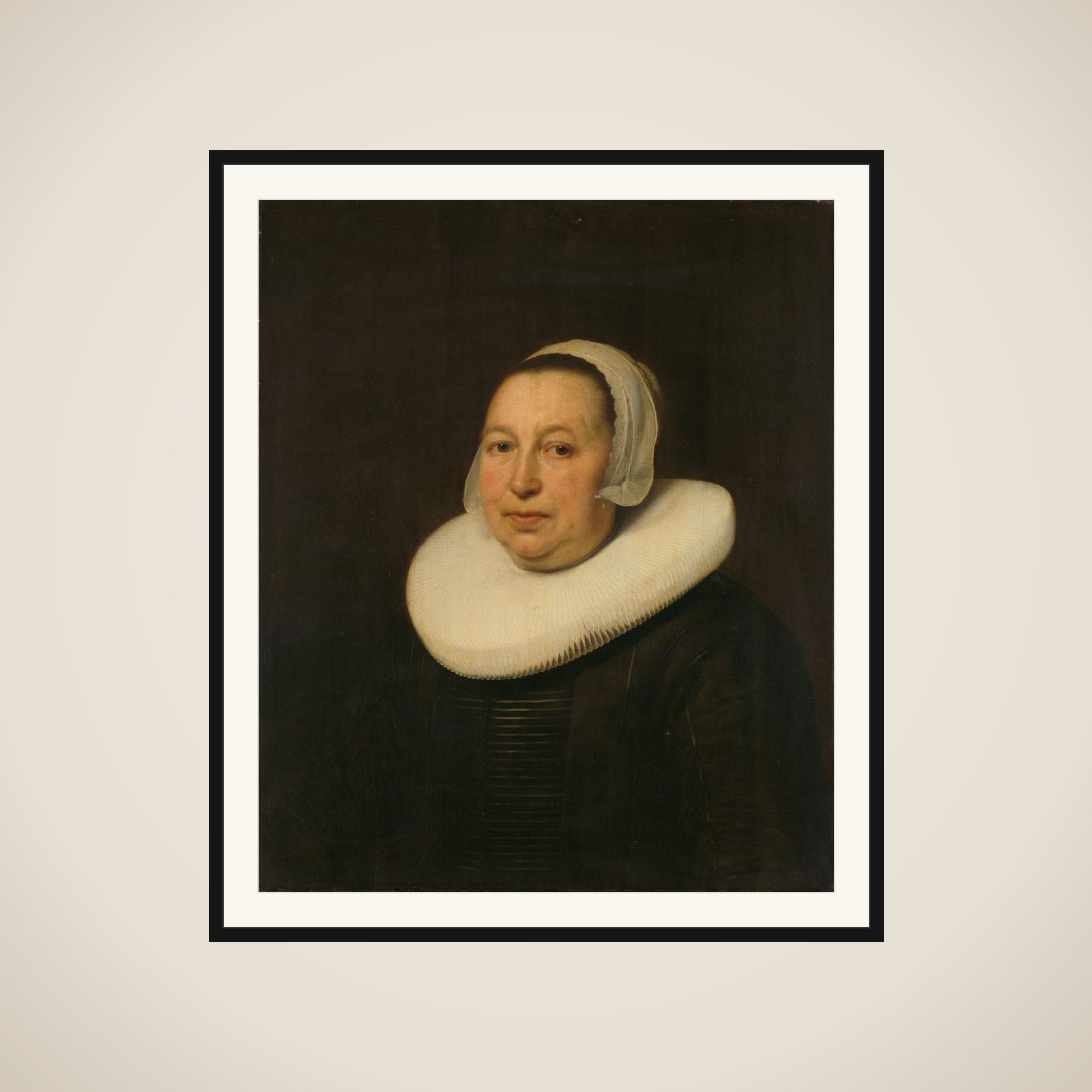 Maria Pietersdr de Leest (d. 1652), Wife of Samuel van Lansbergen framed
