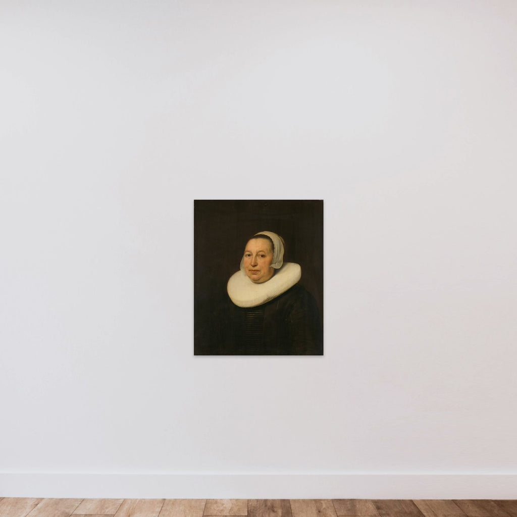 Maria Pietersdr de Leest (d. 1652), Wife of Samuel van Lansbergen unframed — shown to scale