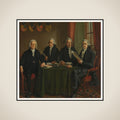 The Four Chief Commissioners of the Amsterdam Harbor Works framed