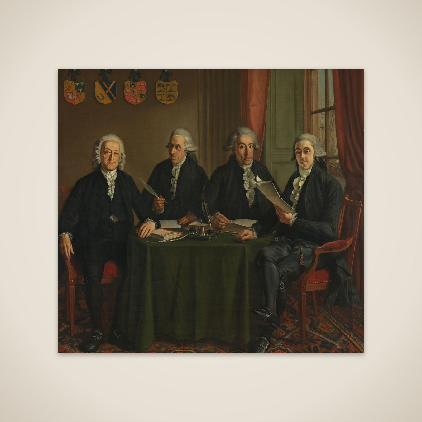The Four Chief Commissioners of the Amsterdam Harbor Works unframed print