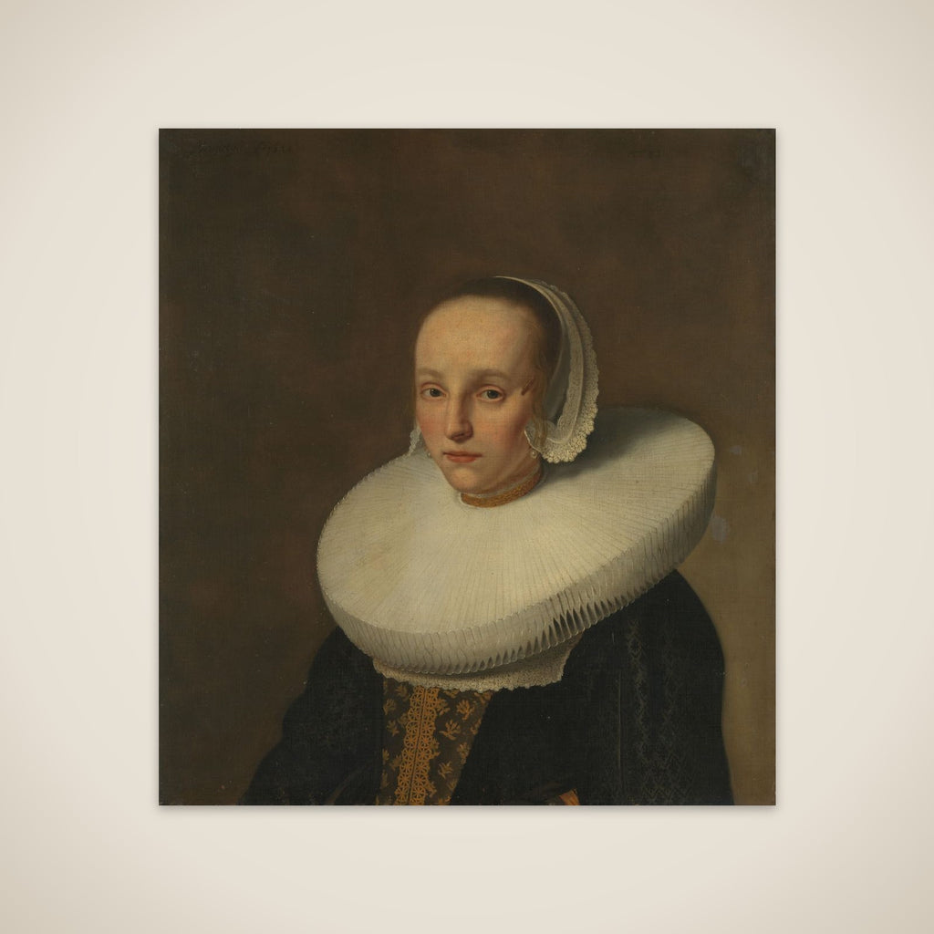 Portrait of Anna van der Does (1609-1650) unframed print