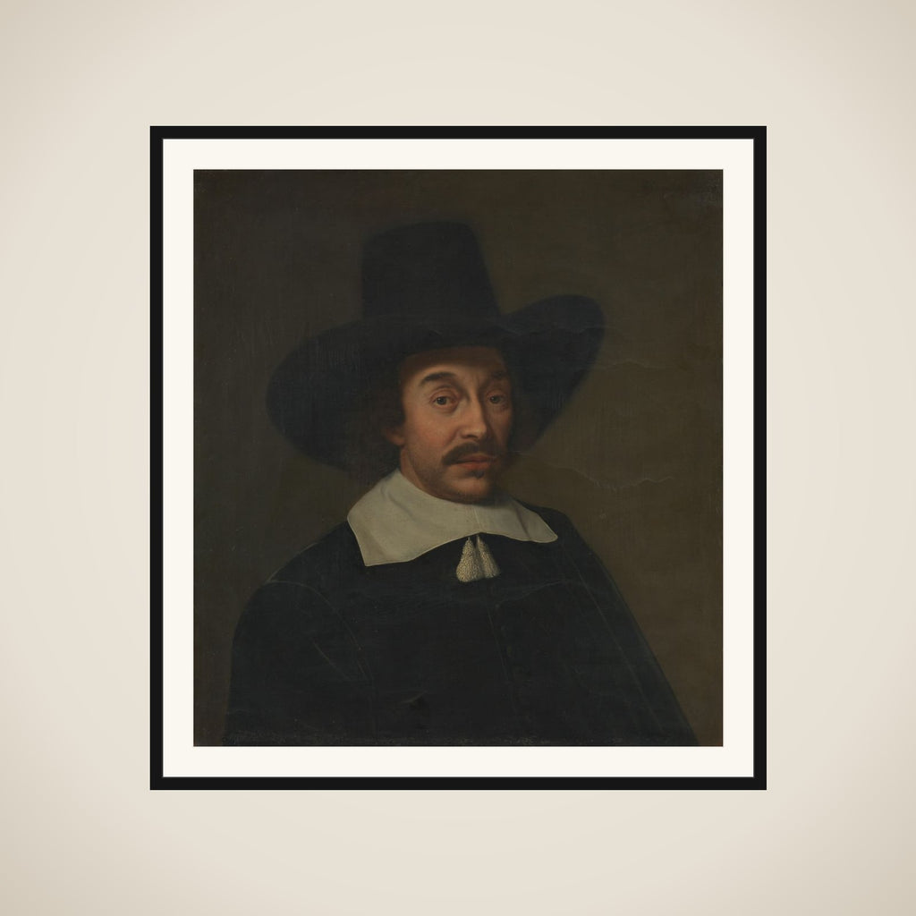 Portrait of a Man, possibly Jan de Hooghe (1608-1682) framed