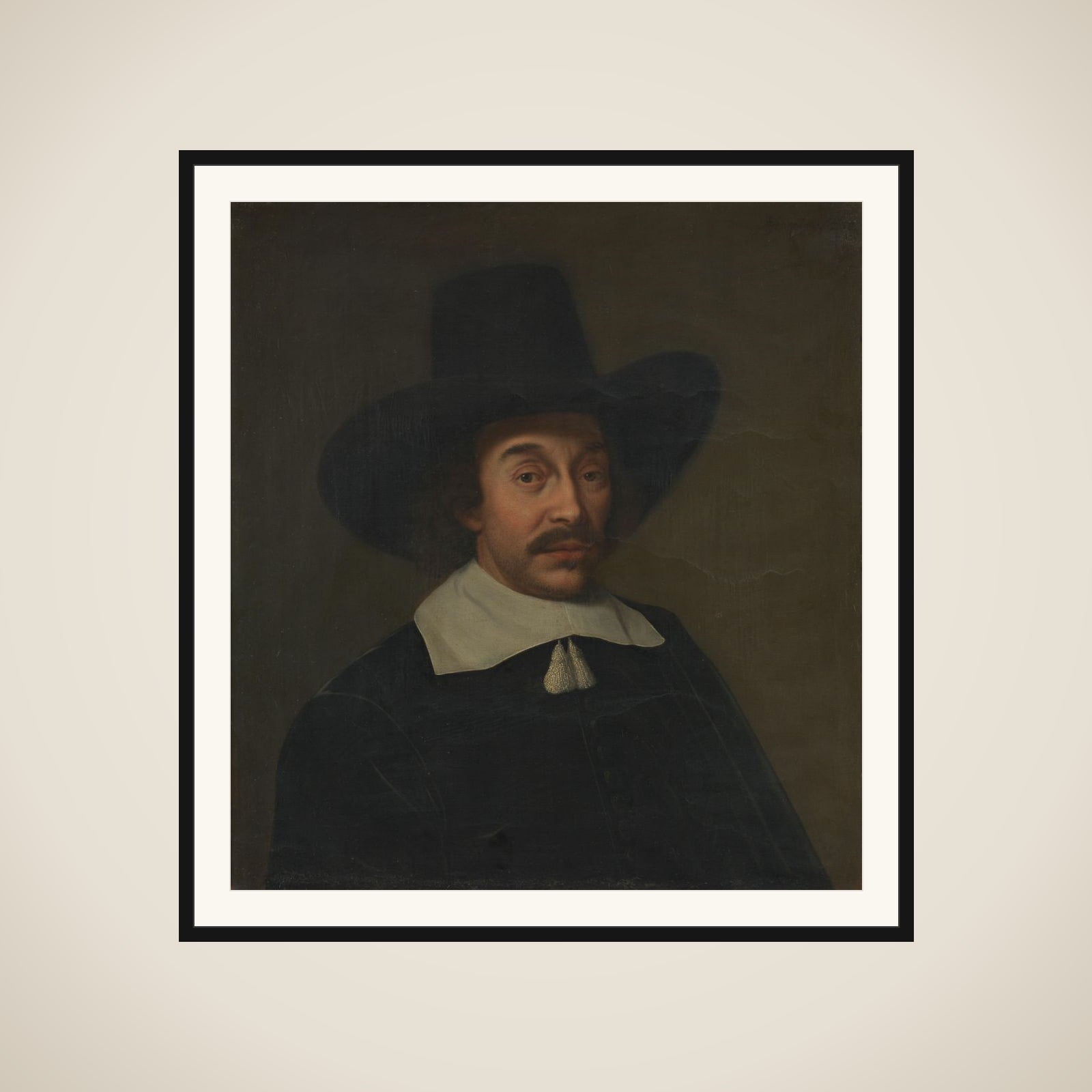Portrait of a Man, possibly Jan de Hooghe (1608-1682) framed
