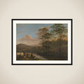 Italian Landscape with Resting Herdman framed