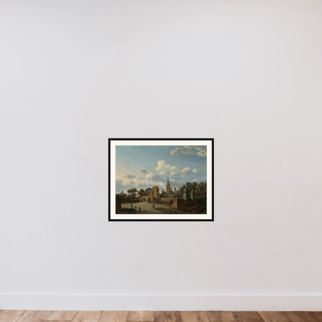 The Church of St Severin in Cologne in an Imaginary Setting framed — shown to scale