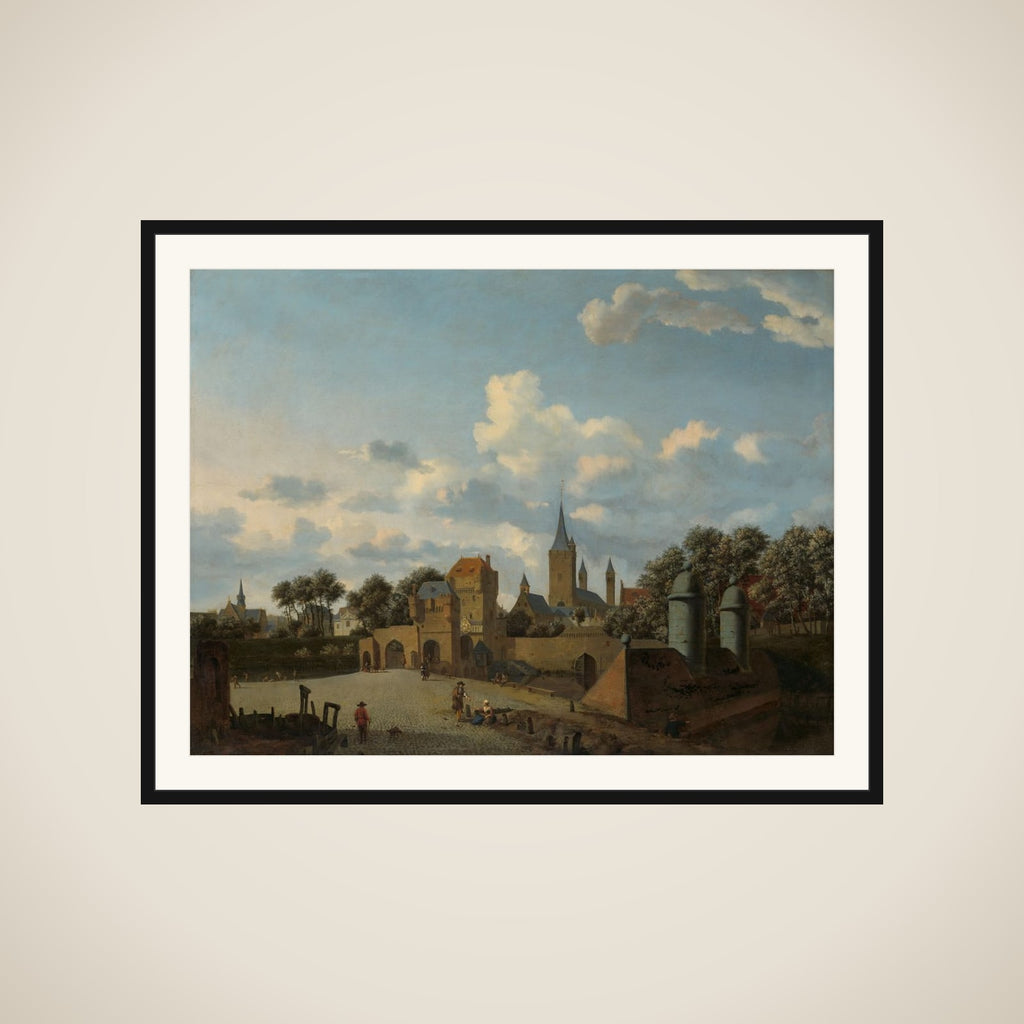 The Church of St Severin in Cologne in an Imaginary Setting framed