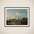 The Church of St Severin in Cologne in an Imaginary Setting framed
