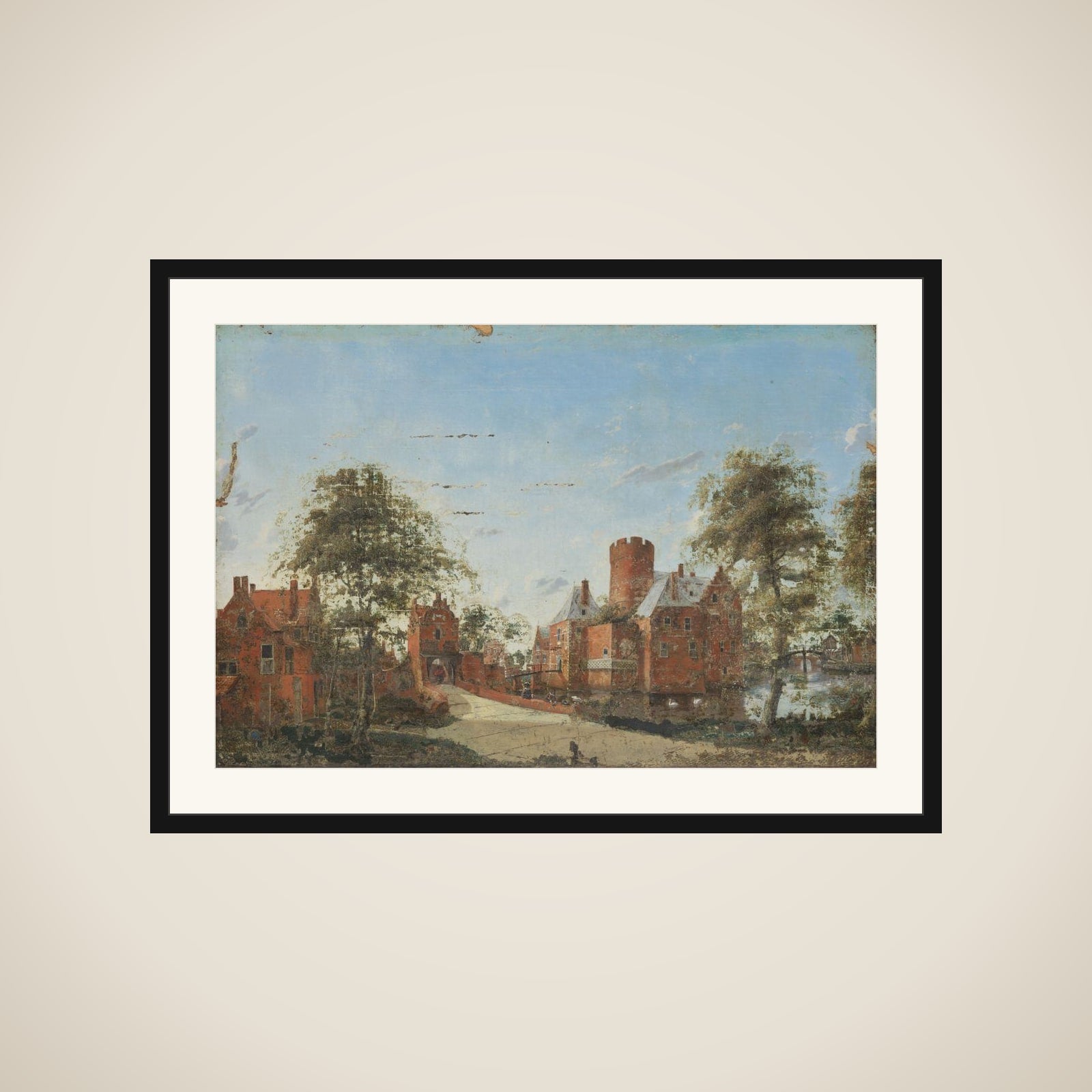 Loenersloot Castle on the Angstel framed