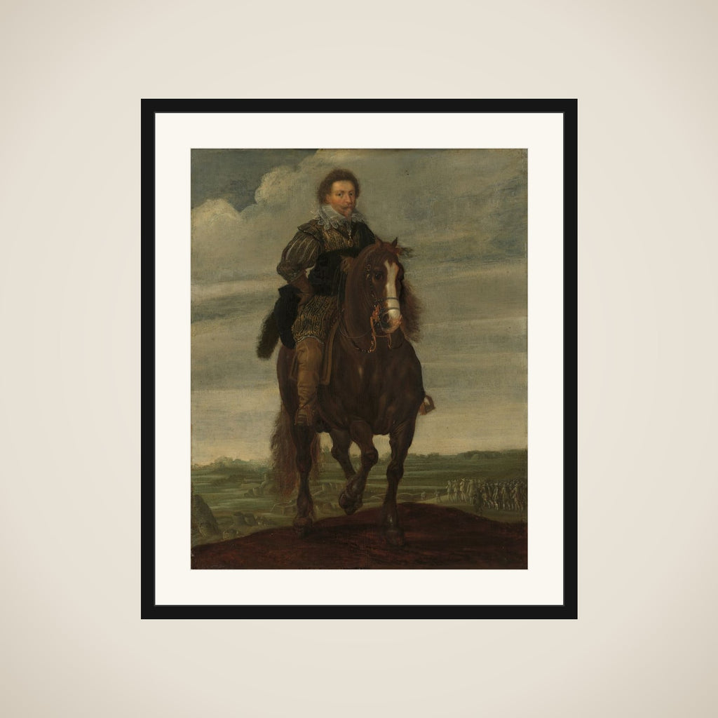 Prince Frederik Hendrik on Horseback framed