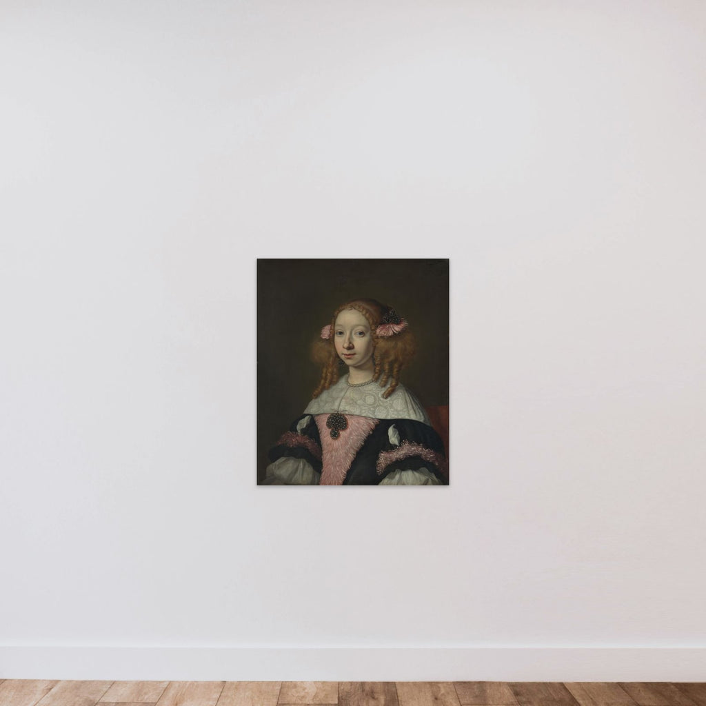Adriana Jacobusdr Hinlopen (1646-1736), Wife of Johannes Wijbrants unframed — shown to scale