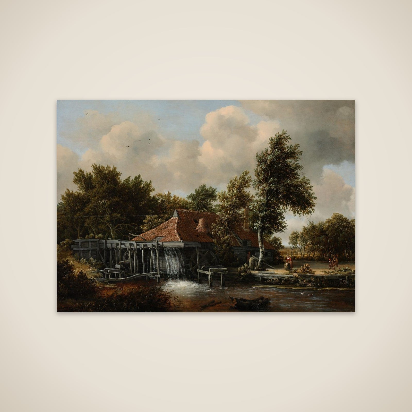 A Watermill unframed print