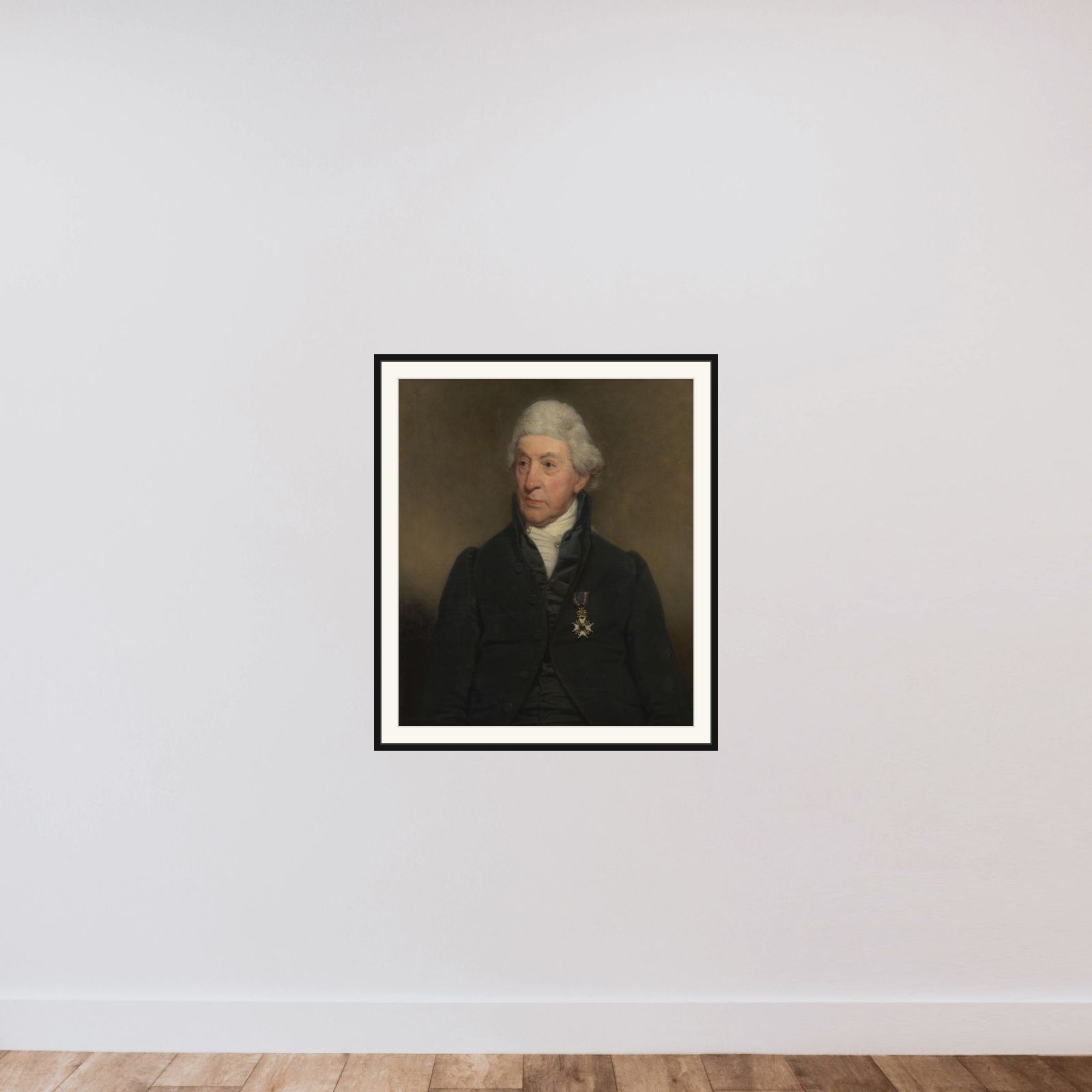 Christiaan Everhard Vaillant (1746-1829), Government Official framed — shown to scale