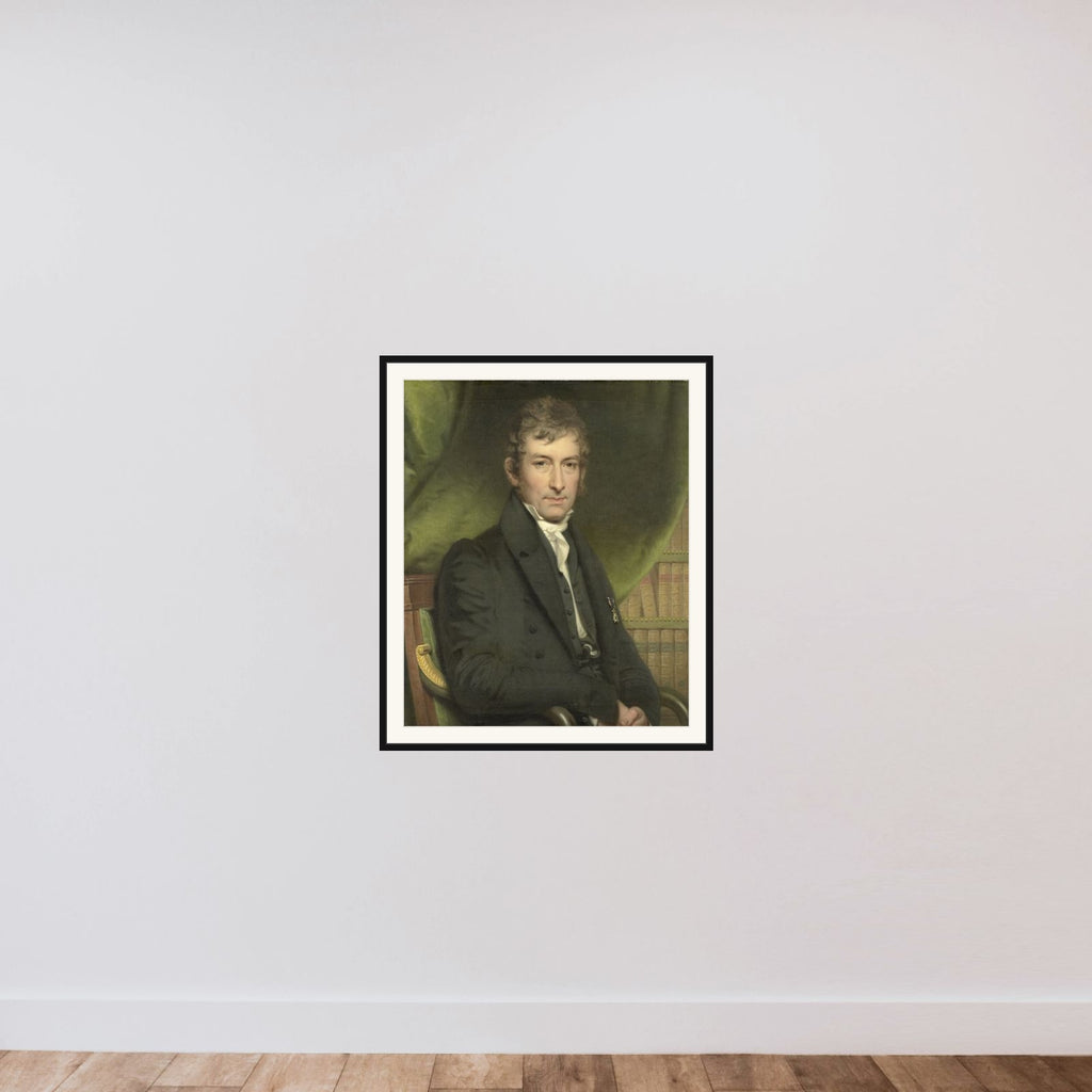 Johan Fraser (1780-1843) framed — shown to scale