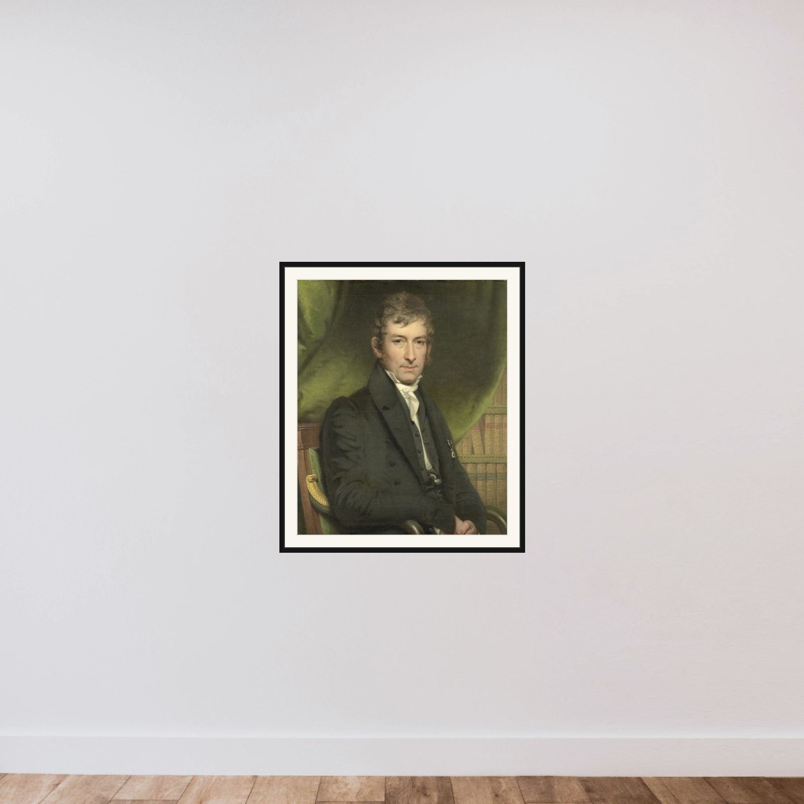 Johan Fraser (1780-1843) framed — shown to scale