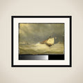 Rough Sea with Sailing Vessels framed