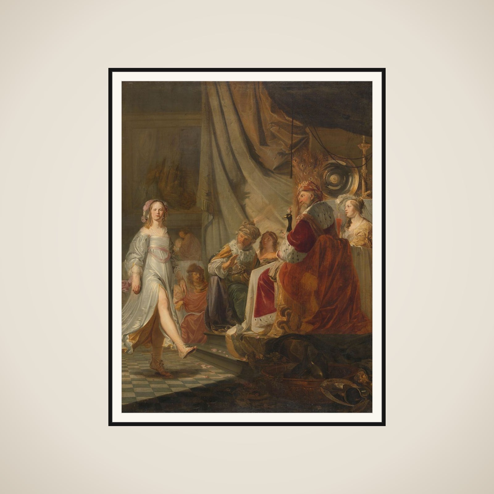 Salome Dancing for Herod framed