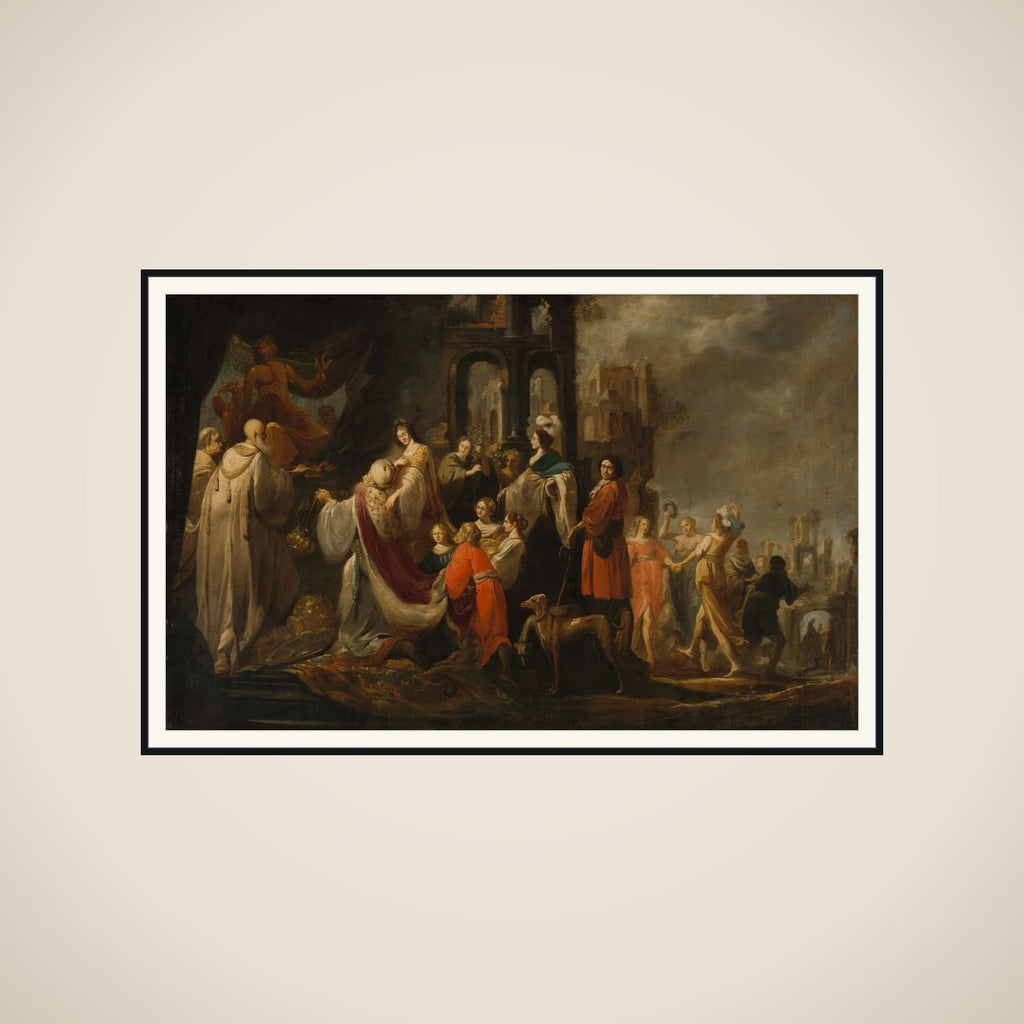 The Idolatry of King Solomon framed