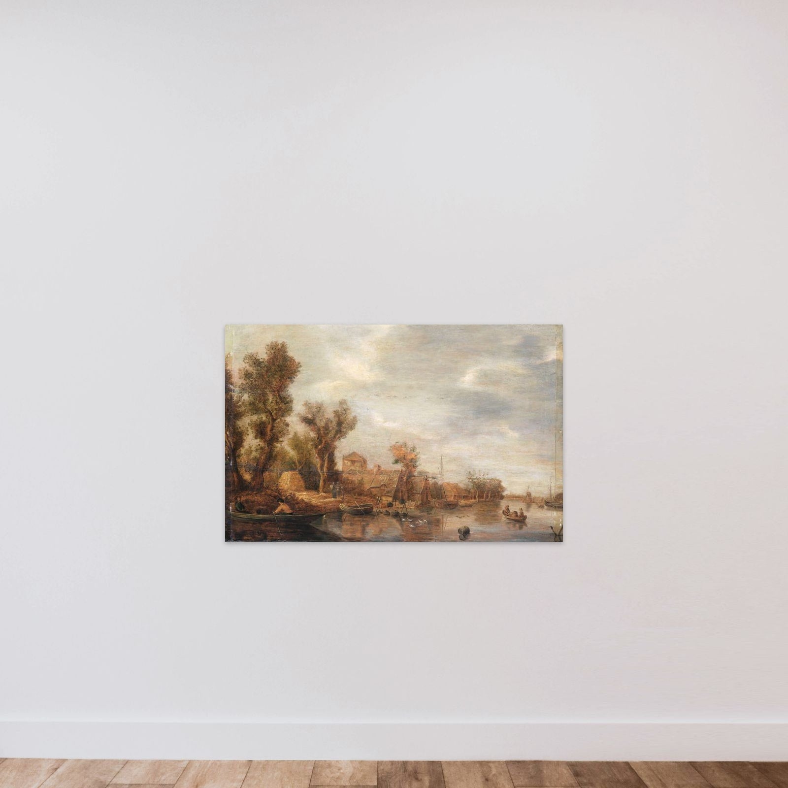 River View unframed — shown to scale