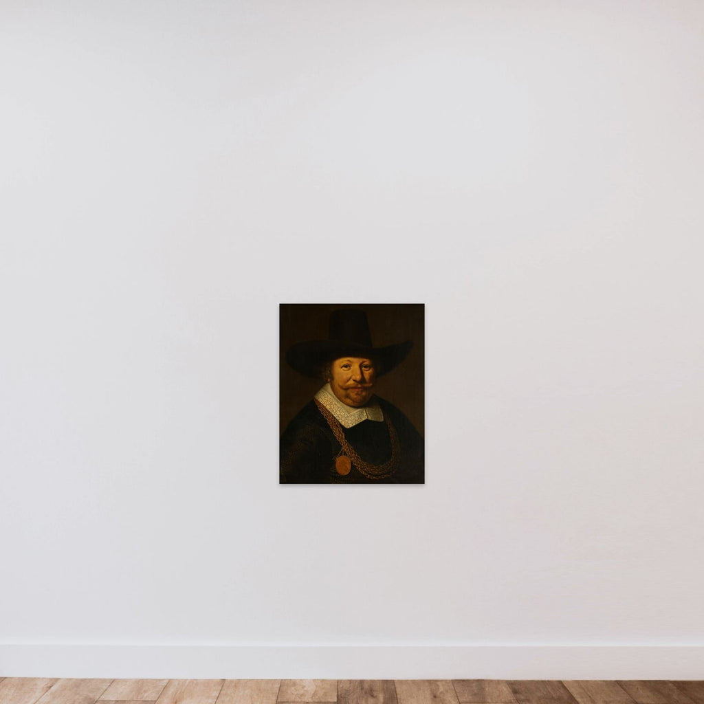 Portrait of Joos van Trappen, called Banckert, Vice-Admiral of Zeeland unframed — shown to scale