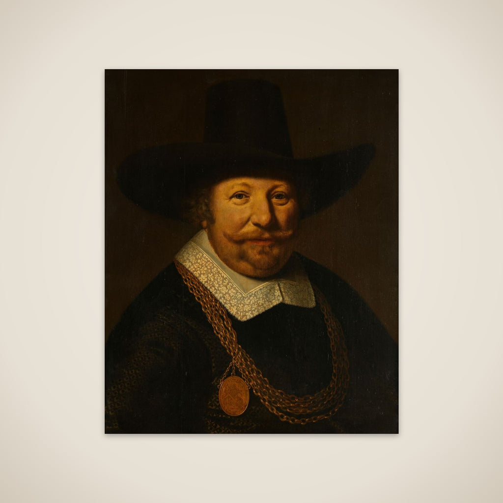 Portrait of Joos van Trappen, called Banckert, Vice-Admiral of Zeeland unframed print