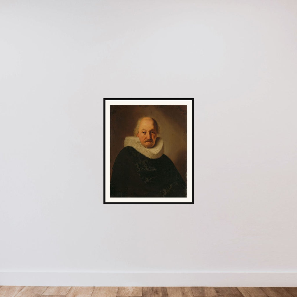 Portrait of a Man framed — shown to scale