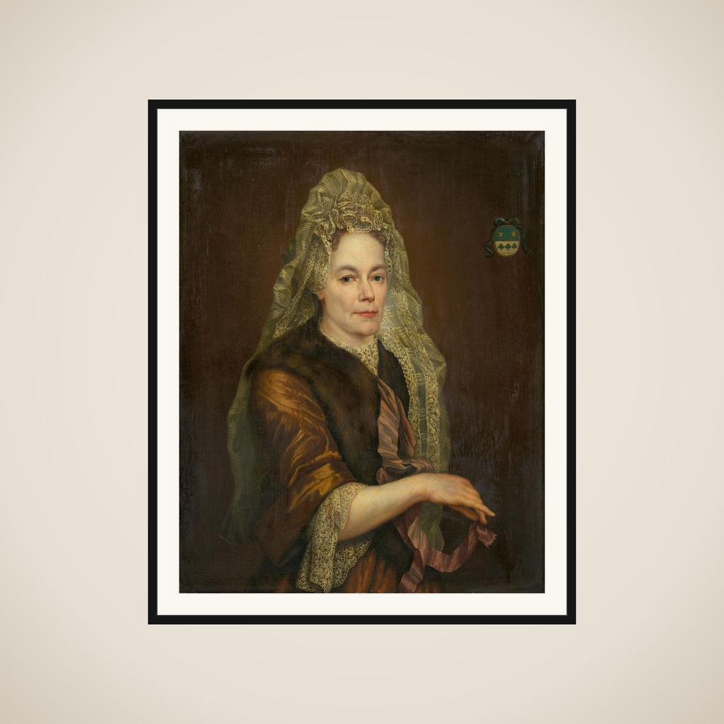 Portrait of Petronella Kettingh (1632-1707), Wife of Diederik van Hogendorp framed