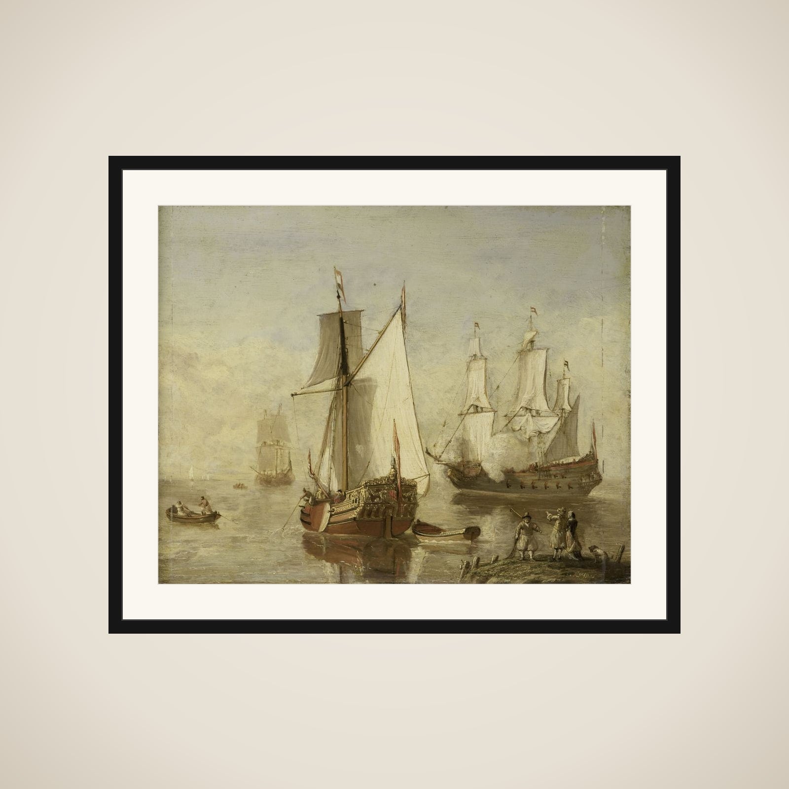 Speeljacht (Pleasure Yacht) and Warship framed
