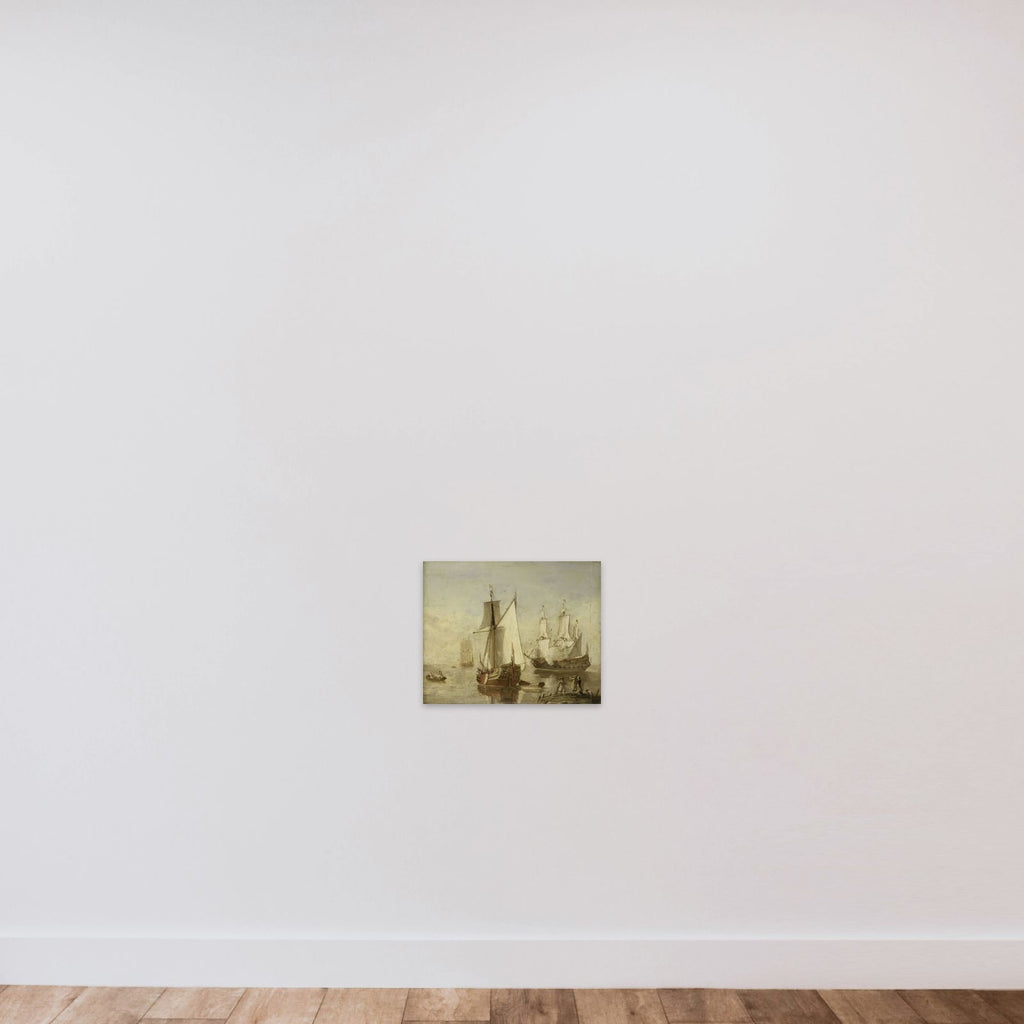 Speeljacht (Pleasure Yacht) and Warship unframed — shown to scale