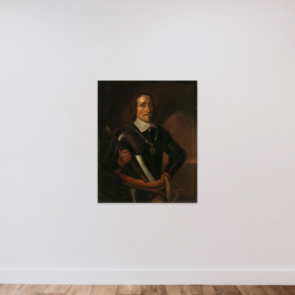 Witte Cornelisz de With (1599-1658), Vice-Admiral of Holland and West-Friesland unframed — shown to scale