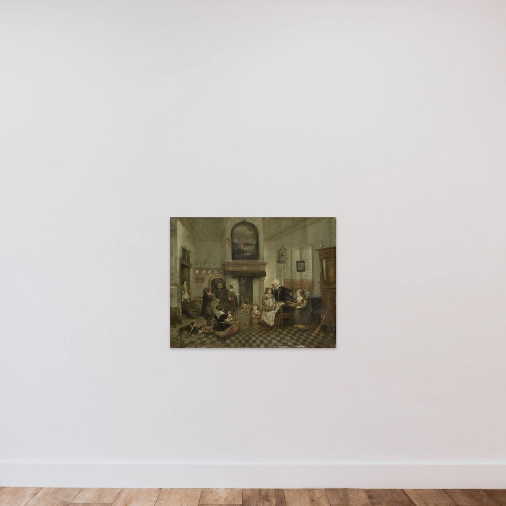 Sint Nicolaasfeest unframed — shown to scale