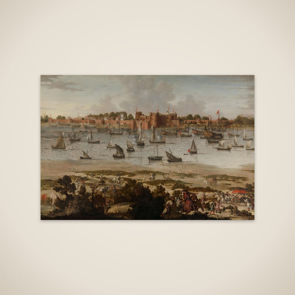View of the Harbor of Sūrat (Gujarāt) unframed print