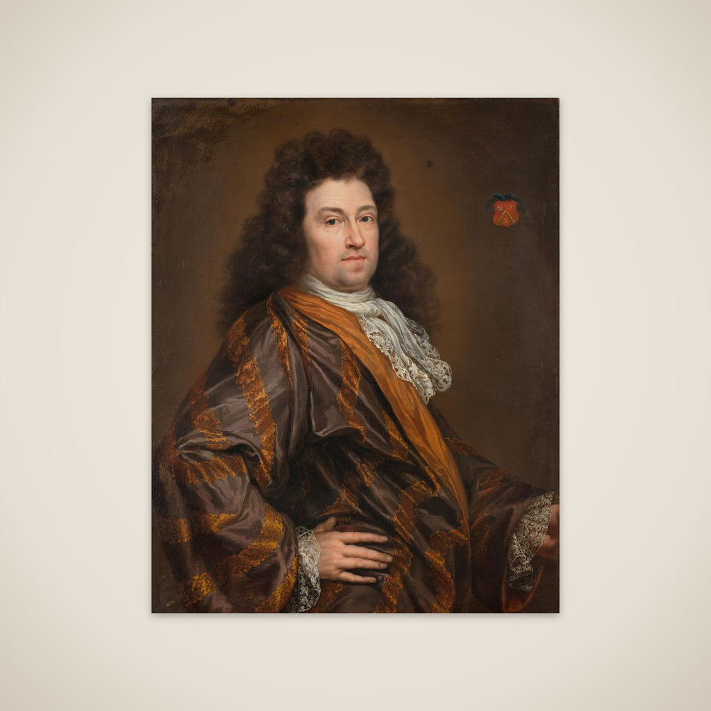 Portrait of François Leydecker (1650-1718). Delegate to the Court of Audit for Zeeland unframed print