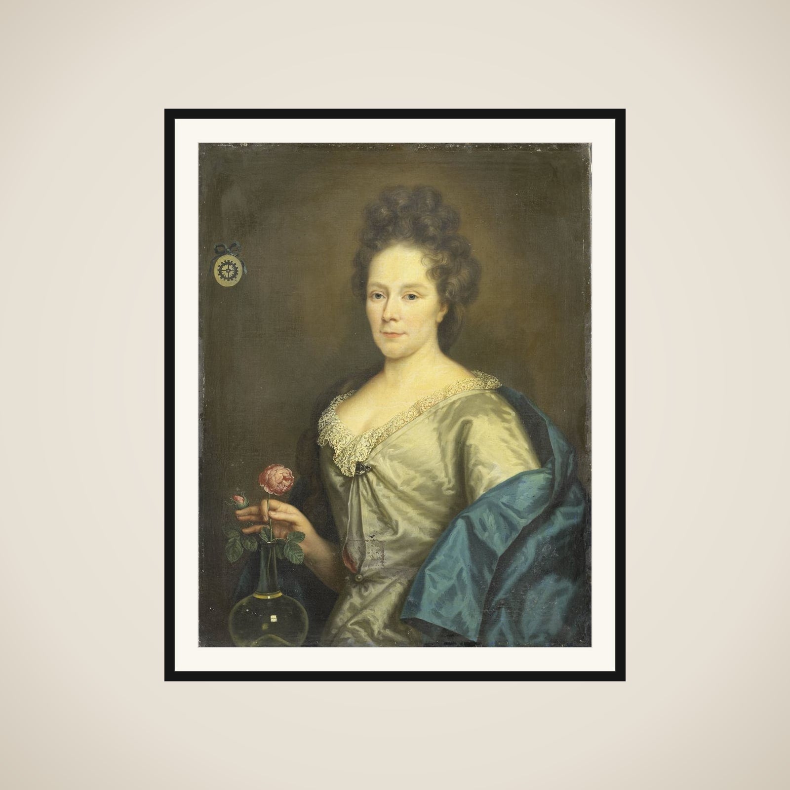 Portrait of Anna Maria van Hogendorp (1655-1727). Second Wife of François Leydecker framed
