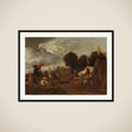 Army Camp framed