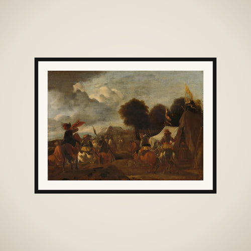 Army Camp framed