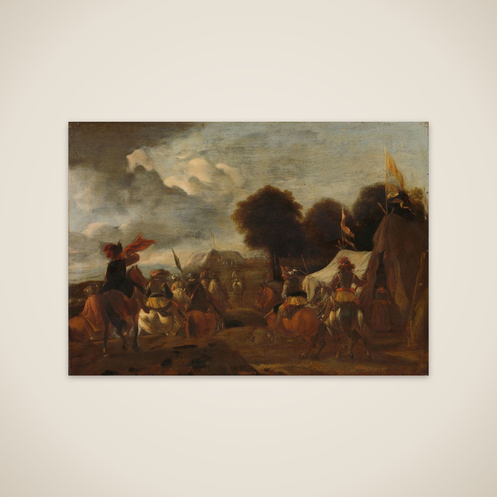 Army Camp unframed print