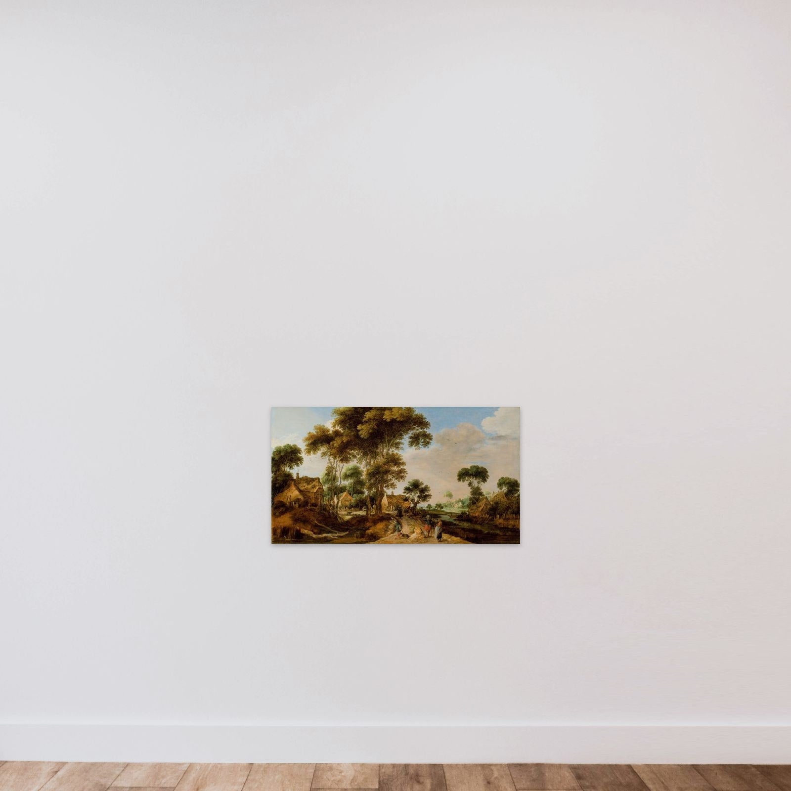 The Country Road unframed — shown to scale