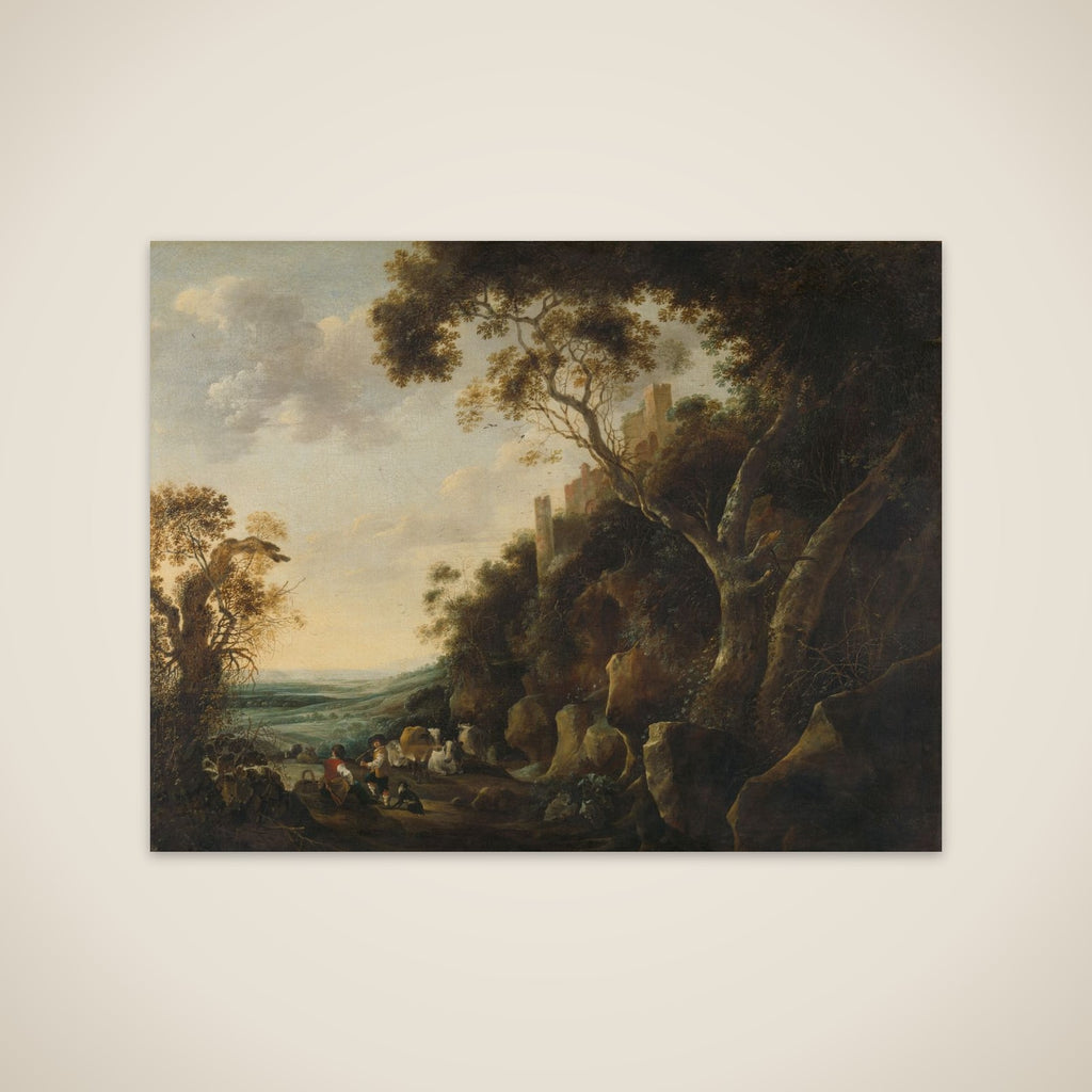 Landscape with Herdsmen unframed print