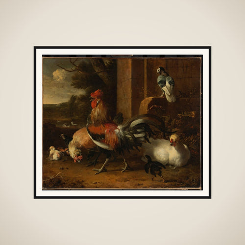 A Poultry Yard framed